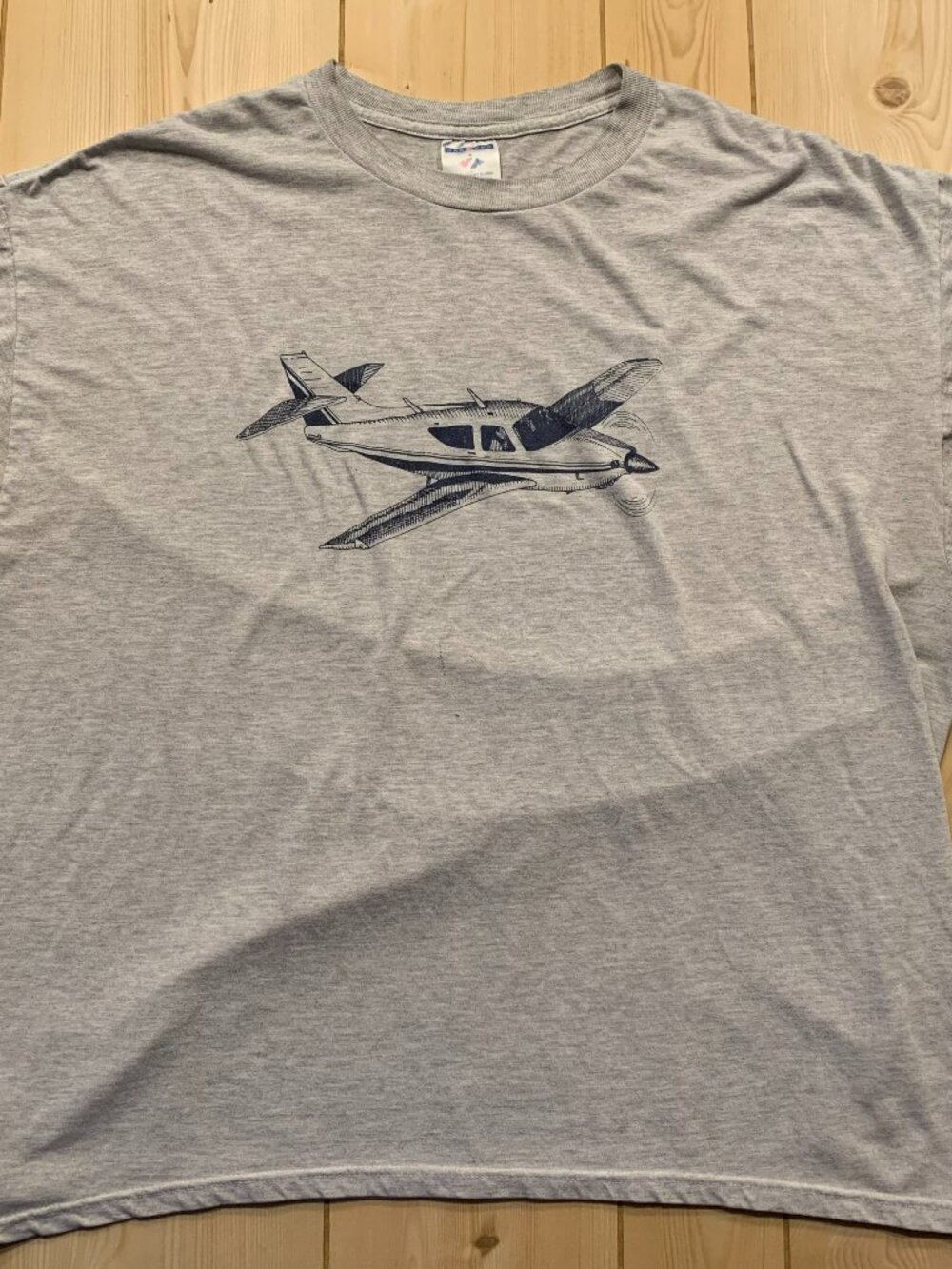 Vintage Y2K Airplane Aircraft Pilot Aviation Flight Attendant Flying T-Shirt XXL